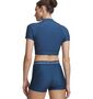 Under Armour Heatgear Crop Mock Ss - wham blue