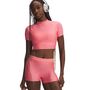Under Armour Heatgear Crop Mock Ss - bittersweet pink