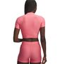 Under Armour Heatgear Crop Mock Ss - bittersweet pink