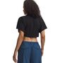 Under Armour Cropped Script Ss Tee - ultimate black