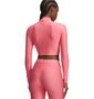 Under Armour Heatgear Crop Mock Ls - bittersweet pink
