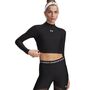 Under Armour Heatgear Crop Mock Ls - ultimate black