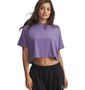 Under Armour Ua Rival Boxy Tee Solid - purple luxe