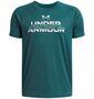 Under Armour Ua Tech Split Wordmark Ss - rack green 