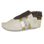 Boumy Trackshoe Leder Krabbelschuhe Lauflernschuhe Babyschuhe beige/gold/braun 2314