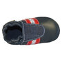 Boumy Trackshoe Leder Krabbelschuhe Lauflernschuhe Babyschuhe blau/rot 2310