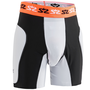 Salming Goalie Protective E-Series Shorts H�ftschutz Tiefschutz Kompression f�r Handball Torhu?ter und Feldspieler wei�/schwarz 1149415-0708 suspensorium Sackschutz