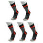 F-Lite Skiing E 100 Ski Snowboard Wintersport Thermo Socken gepolstert schwarz/grau/rot 27-4715-0-0031