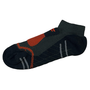 F-Lite MTB Mountainbike Short CoolMax Socken Fahrradsocken Funktionssocken Sneakersocken kurz grau/schwarz/rot 24-4513-8-0192