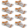 F-Lite Road Bike Comfort Sneaker Footie Socken Fahrradsocken Funktionssocken Sneakersocken wei�/orange/grau 24-4510-8-0191