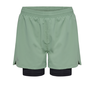 Newline NWL Dallas Shorts 2in1 Damen Running Laufshorts gr�n 500326-6144