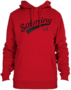 Salming Logo Hood Hoodie Hoody Pullover Kapuzenpullover rot/schwarz 1168675-0505