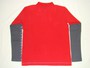 Kappa Poloshirt Kalmar langarm T-Shirt Sweatshirt Herrenshirt rot/grau