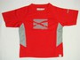 Regatta Impact Microfaser Kinder T-Shirt rot/grau