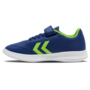 Hummel Top Star Indoor IN JR Hallenschuhe Fu�ballschuhe Klettverschluss blau/gr�n 217657-7017