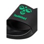 Hummel HML Essential Pool Slide Badeschuhe Badelatsche Badeschlappen schwarz/gr�n 228254-2155
