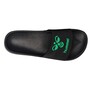 Hummel HML Essential Pool Slide Badeschuhe Badelatsche Badeschlappen schwarz/gr�n 228254-2155