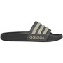 Adidas Adilette Shower Slide Badelatschen Badeschlappen Sandale grau/schwarz JI4761