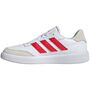 Adidas Courtblock Classic Tennis Sneaker Sportschuhe weiss/rot JP5342