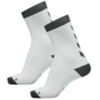Hummel 2er Pack Element Performance Indoor Sport Socks Sportsocken Socken Handballsocken wei�/grau 204045-9295