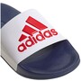 Adidas Shower Adilette Slide Badelatschen Badeschlappen Sandale weiss/blau/rot HQ6885