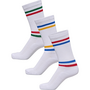 Hummel 3er Pack Socks Chevron High Retro Sportsocken Socken Handballsocken wei�/bunt 225373-9353