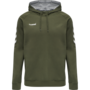 Hummel Go Cotton Hoodie Pullover Kapuzenpullover oliv 203508-6084