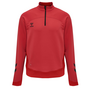 Hummel hmlLEAD Half Zip Herren T-Shirt Langarmshirt Sweatshirt rot 207403-3062