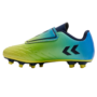 Hummel Hattrick MG JR Fu�ballschuhe Klettverschluss gr�n/blau/schwarz 217580-5031