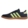 Adidas Breaknet Sleek Classic Indoor Sneaker Sportschuhe dunkelblau/gelb JQ8265