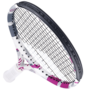 Babolat Evo Aero Lite Tennisschl�ger Tennis Racket Strung besaitet wei�/pink/grau 102519-100