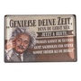 Deko Blechschild ALBERT EINSTEIN - Genie�e deine Zeit... Schild Spruch 30x20cm B-Ware