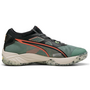 Puma Eliminate Nitro SQD 4 F.B. Forever Better Special Edition Indoor Handball Hallenschuhe Sportschuhe oliv/schwarz/rot 108568-01