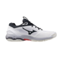 Mizuno Wave Stealth 6 Indoor Handball Volleyball Hallenschuhe Sportschuhe weiss/grau/rot X1GA243021
