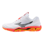Mizuno Wave Stealth 6 Indoor Handball Volleyball Hallenschuhe Sportschuhe weiss/orange/schwarz X1GA243098