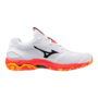 Mizuno Wave Stealth 6 Indoor Handball Volleyball Hallenschuhe Sportschuhe weiss/orange/schwarz X1GA243098