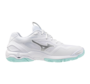 Mizuno Wave Stealth 6 Indoor Handball Volleyball Hallenschuhe Sportschuhe weiss/silber/t�rkis X1GB243045
