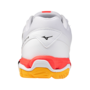 Mizuno Wave Phantom 3 Indoor Handball Volleyball Hallenschuhe Sportschuhe weiss/orange/schwarz X1GA226098