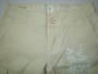 NFY 321 kurze Leinenhose Damenhose Short Bermuda beige/wei�