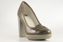 Lacoste Missie Gloss Leder Pumps High Heels braun/grau 16CLW2801 RARITT