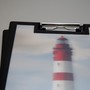3D-Clipboard: Leuchtturm | Klemmbrett, Landschaft, Dnen, Meer, Seefahrt, Strand, Insel
