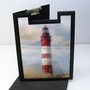 3D-Clipboard: Leuchtturm | Klemmbrett, Landschaft, Dnen, Meer, Seefahrt, Strand, Insel