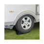 1 Unterlegkeil Bremskeil Halter f�r PKW Anh�nger o Wohnmobil inkl. Halter schwarz