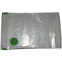 100 Recyclat Adh�sionsverschlussbeutel gelocht transparent mit Recyclat-Logodruck 225x310 40m�