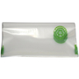 200 Recyclat Flachbeutel transparent mit Recyclat-Logodruck 400x600 100m