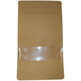 300 Aromabeutel mit Druckverschluss und Fenster braun 110x185mm