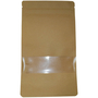 50 Aromabeutel mit Druckverschluss und Fenster braun 110x185mm