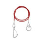 Abrei�seil 1m f�r gebremste Anh�nger mit Karabinerhaken und Befestigungsring