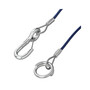 Abrei�seil blau 1,5 M HD mit Karabinerhaken und Befestigungsring