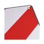 Alu-Warntafel 50x50cm fr Italien/Spanien 2 in 1 Reflektierend rot-wei